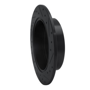 Mitsubishi Grandis Brake Rotor (1) - Rear Left - R1 Concepts - Drilled & Slotted - Black - `04-`11